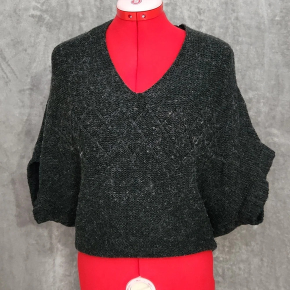 Tulle Sweaters - Tulle wool gray sweater size small